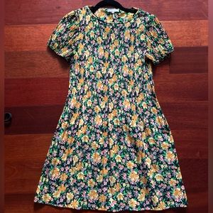 Maje Flower Pattern Silk Dress